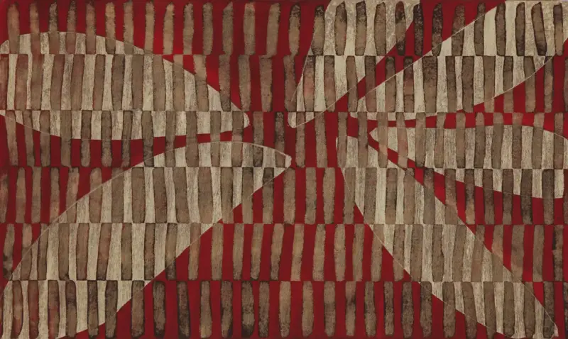 Jaume Amigó, Feuilles blanches. 2026 Acrylic on canvas. 114 x 146 cm